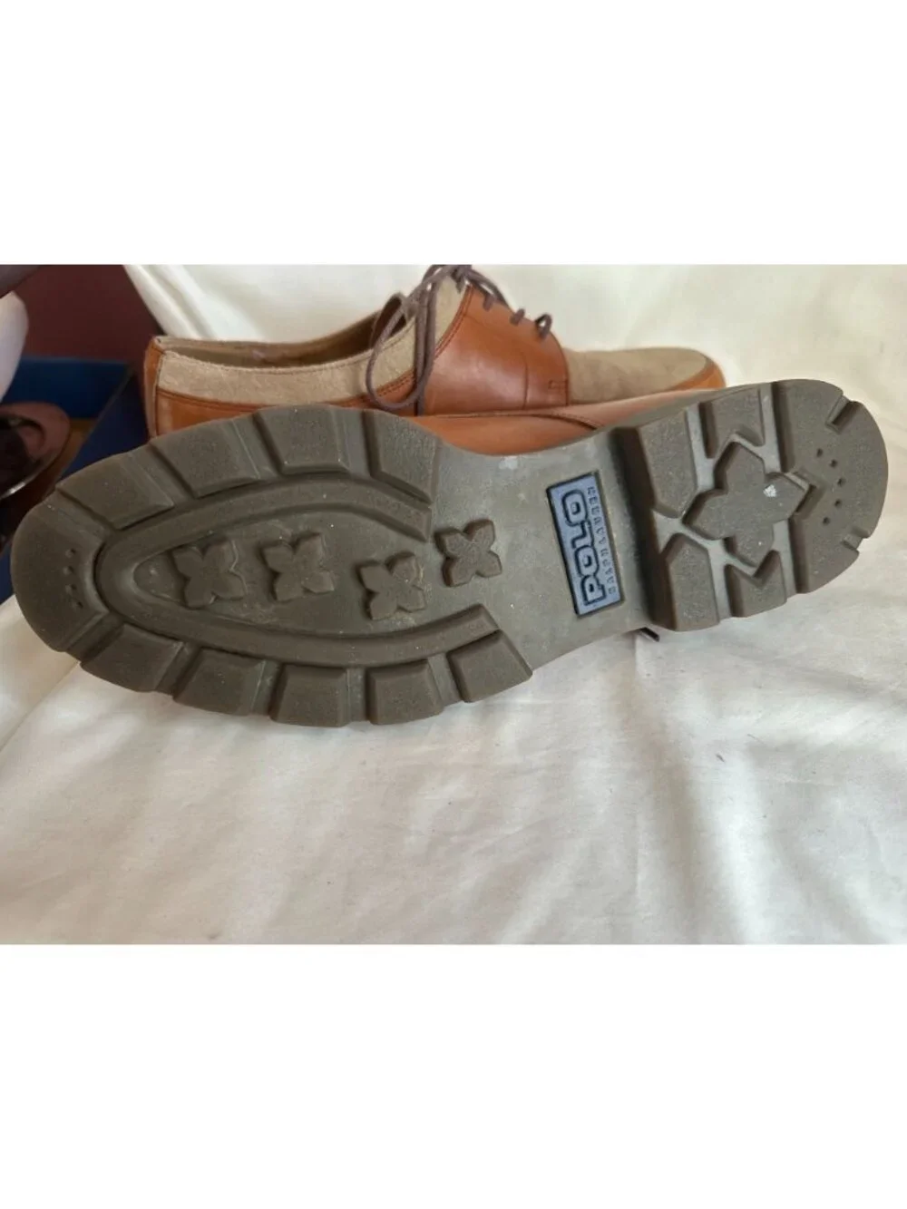 Vintage Polo Ralph Lauren Leather/Suede Derby-Style Oxfords Sz 10D